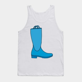 Blue Rain Boots Tank Top